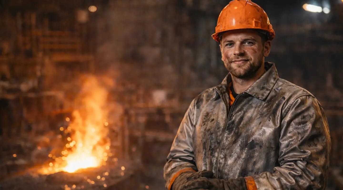 Рабочий в цеху